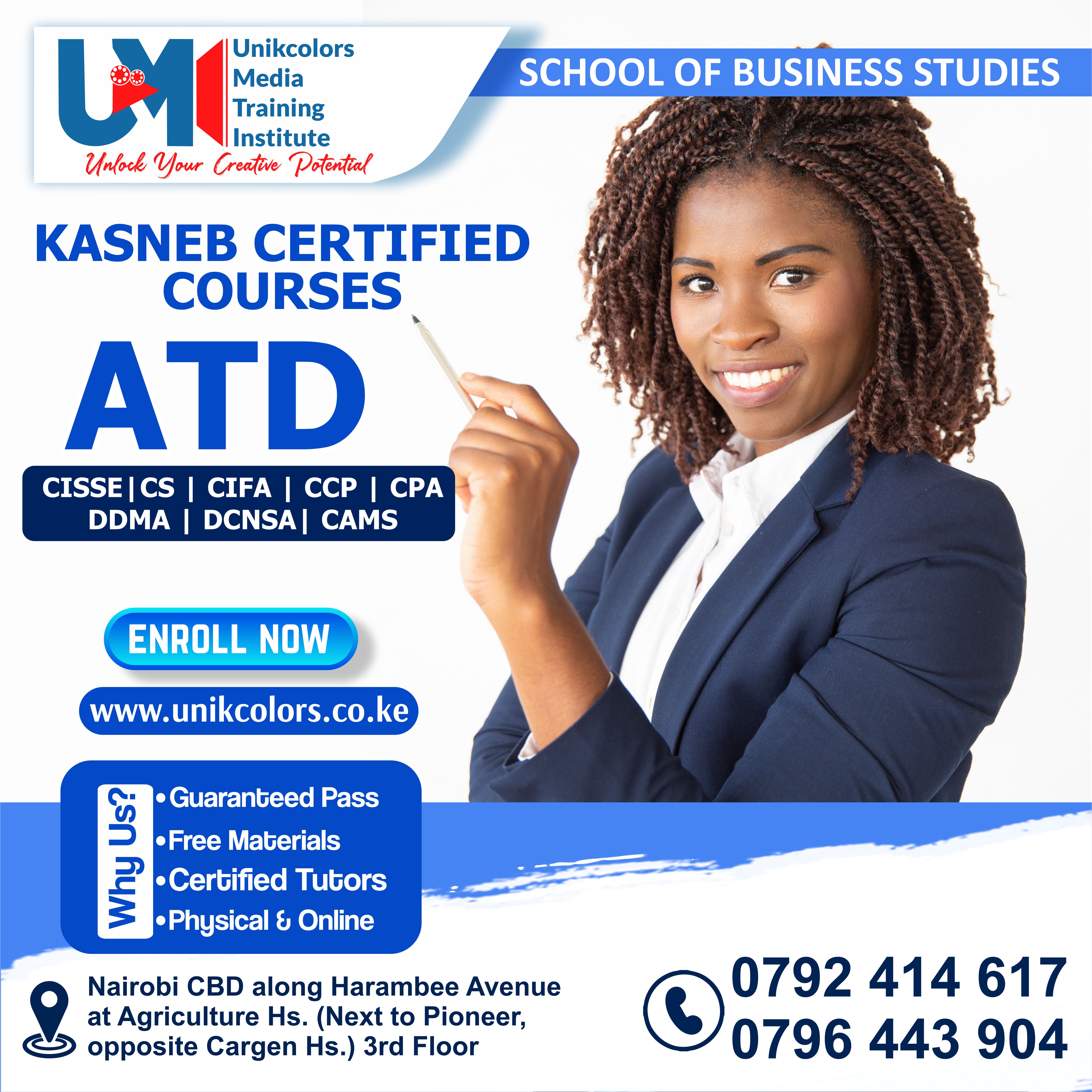KASNEB CERTIFIED COURSES - CPA | CISSE | CS | CIFA | CCP | DDMA | DCNSA | CAMS